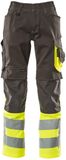 Mascot Safe Supreme Pantalon avec poches genoux 15679-860 - anthracite foncé/jaune fluo - C56 - 82