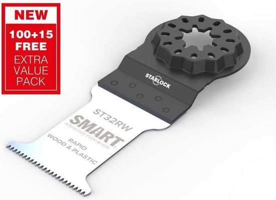 Smart SL PRO 32 mm Rapid-wood zaagbl. - ST32RW100+15 - 115 stuks