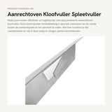 Merkloos Kloofvuller Roestvrij staal - Kookplaatafdekking - Hittebestendig - Eenvoudige installatie - 58,4 cm