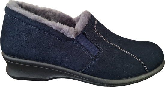 Rohde 2516 50 Dames Sloffen - Blauw - Maat 40