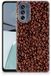 Motorola Moto G62 5G Étui en silicone grains de café