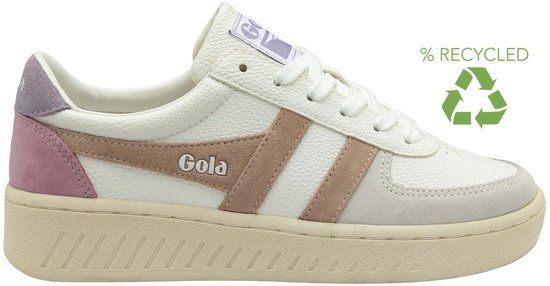Gola Grandslam Trident dames sneakers wit/camel