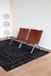 Louis De Poortere Wasbaar Binnen & Buiten Vloerkleed - 280 x 390 cm - Baobab Black Water - Laagpolig Tapijt - Gerecycled PET - Made in Belgium - Circulair