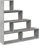 vidaXL bibliothèque paravent 4 étagères 143,5x29x143,5 cm bois gris