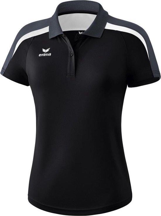 Erima Liga 2.0 polo Sportpolo Dames - Zwart/Wit/Donkergrijs