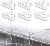 OEM Antislip tafelklemmen, 6 stuks, transparant kunststof