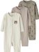NAME IT Baby Pyjama NBNNIGHTSUIT 3P AOP NOOS Unisex Lange mouw Gebloemd Vintage Khaki 95% katoen, 5% elastaan