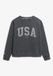 Superdry Athletic Essentials Relaxed Crew Sweatshirt Dames Charcoal UK14-EU42