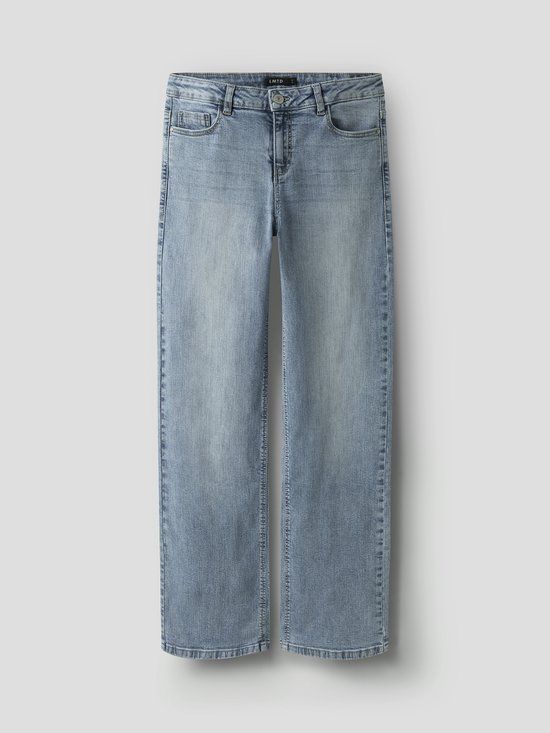 LMTD NAME IT Meisjes Jeans Light Blue Denim Wide Leg Fit 164