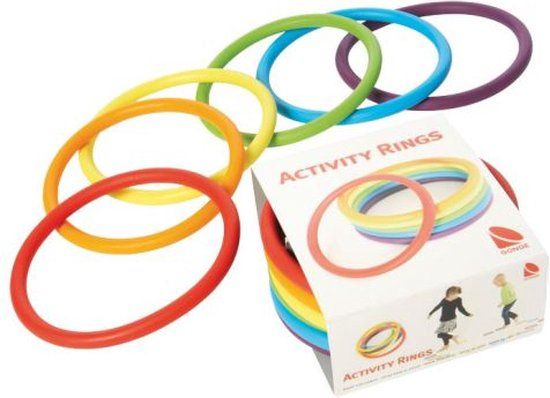 Gonge Activiteitringen 6 Stuks - Leersysteem - Educatief Speelgoed - Motoriek