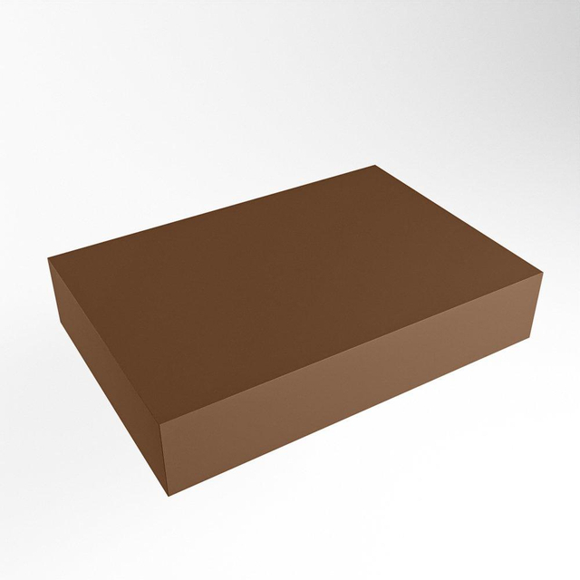 Mondiaz Mondiaz TOP 30 Topblad - 50x30x12cm - geschikt voor afdekplaat - Solid surface - Rust TOP30-50X12RUS