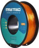 Merkloos 175 mm TPU filament voor 3D-printers - 1 kg transparant oranje