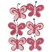 Rayher 5308333 Vilt Vlinder, 5cm, SB-Btl 6 stuks, roze
