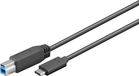 Goobay 67986 USB-kabel Zwart