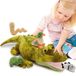 Krokodil peluche XXL - 65 cm - Avec bébé dans le ventre - Peluche