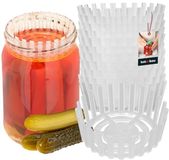 KOTARBAU® 12 Stuks Fermentatie gewichten, Fermentatie Schijf Set, Kunststof, 82 mm, Transparant