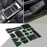 SENSHINE Accessoires voor Honda Civic 2022 2023 2024 2025, slipvast inzetstuk bekerhouder, middenconsole, deursleufpakket, matten, hoogwaardige 17-delige set (witte bies, lichtgevend in het donker)