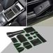 SENSHINE Accessoires voor Honda Civic 2022 2023 2024 2025, slipvast inzetstuk bekerhouder, middenconsole, deursleufpakket, matten, hoogwaardige 17-delige set (witte bies, lichtgevend in het donker)