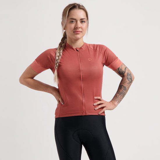Rogelli Modesta Fietsshirt Dames - Korte Mouwen - Koraal