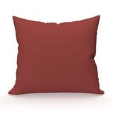 Soleil d'Ocre Snee Kussen, Katoen, Rood, 63 x 63 cm