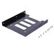 Ultron Cadre d'encastrement interne 1x2.5 pouce SSD/HDD métal noir