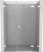 Mexen Lunar porte de douche à droite 150 cm, transparent, blanc