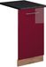 Vicco Fame-Line Vaatwasserfrontpaneel – 45 cm, WB Antraciet Bordeauxrode hoogglans