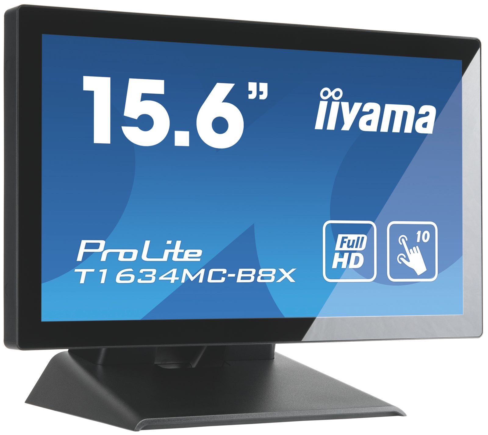 iiyama ProLite T1634MC-B8X - 15.6 inch Touchscreen Monitor - Full HD - IPS - 60Hz - Black