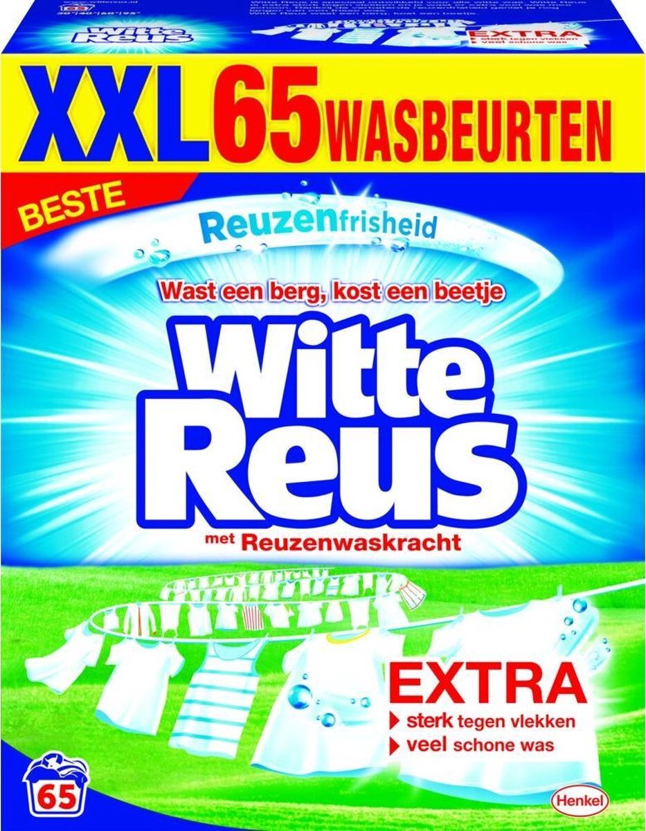 Witte-Reus Was Waspoeder, 65 Wasbeurten