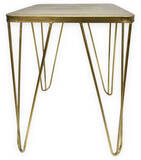 Countryfield Bijzettafel Perryville Metaal Goudkleurig 40 x 40 cm - Hoogte 52 cm
