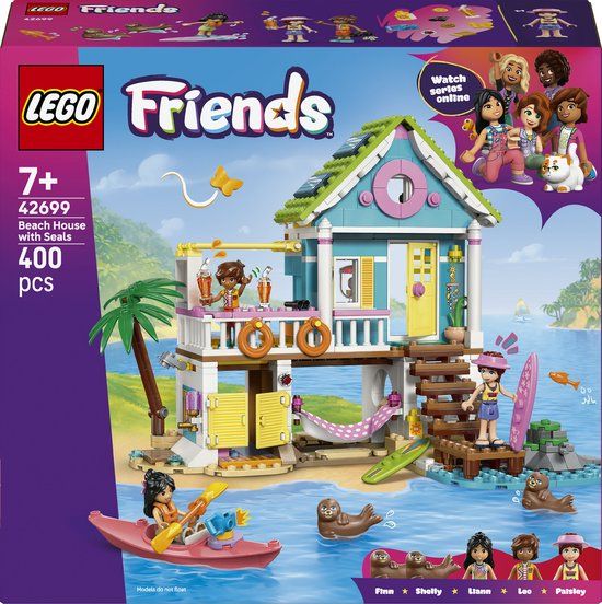 LEGO Friends 42699 Strandhuis met zeehonden Bouwstenen