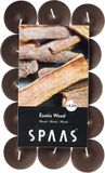 Spaas 30 Theelichten Geur, ± 4,5 uur - Exotic Wood