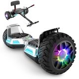 SISIGAD Hoverboard SUV en Kart, met Bluetooth, All-Terrain Hoverboards 8,5" Hummer, het beste cadeau voor kinderen