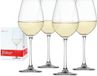 Verre à vin blanc élégant sans marque - 4 pièces - Verre de cristal