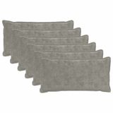 vidaXL Kussensloop Lichtgrijs 40 x 70 cm (6 stuks)