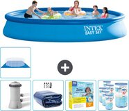 Intex Easy Set Zwembad - Rond - 457 x 84 cm - Blauw - Compleet Pakket