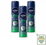 NIVEA MEN Fresh Sensation Déodorant Spray - 150 ml - 3 pièces