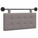 vidaXL - Hangend hoofdbord - Taupe - Stof