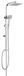 DP Grifería Top Senior RY-S018 set de douche sans robinet, barre extensible, couleur argent