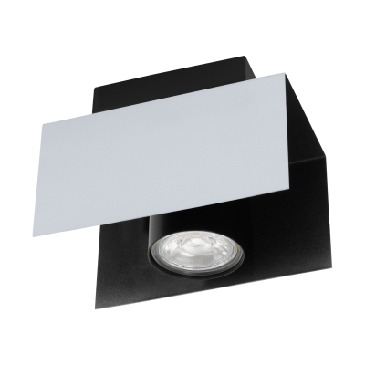 EGLO 97394 Plafondlamp - 400 Lumen - Zwart/Wit/Aluminium