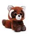NICI GLUBSCHIS Robidu 49692 pluche panda, zacht, rood, schattig om te knuffelen en te spelen, cadeau-idee, bruin, 15 cm