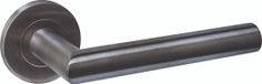 Intersteel Deurkruk Q 01 op rozet verdekt ø52x6mm PVD antraciet