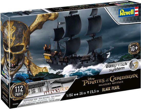 Revell Black Pearl Pirate Ship Plastic Model Kit 1:150 - 05499