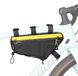Sacoche de cadre de vélo triangulaire - Sacoche de tube étanche - Double face avec poches zippées - 28 x 6 x 13,5 cm - Pour VTT et vélo de course