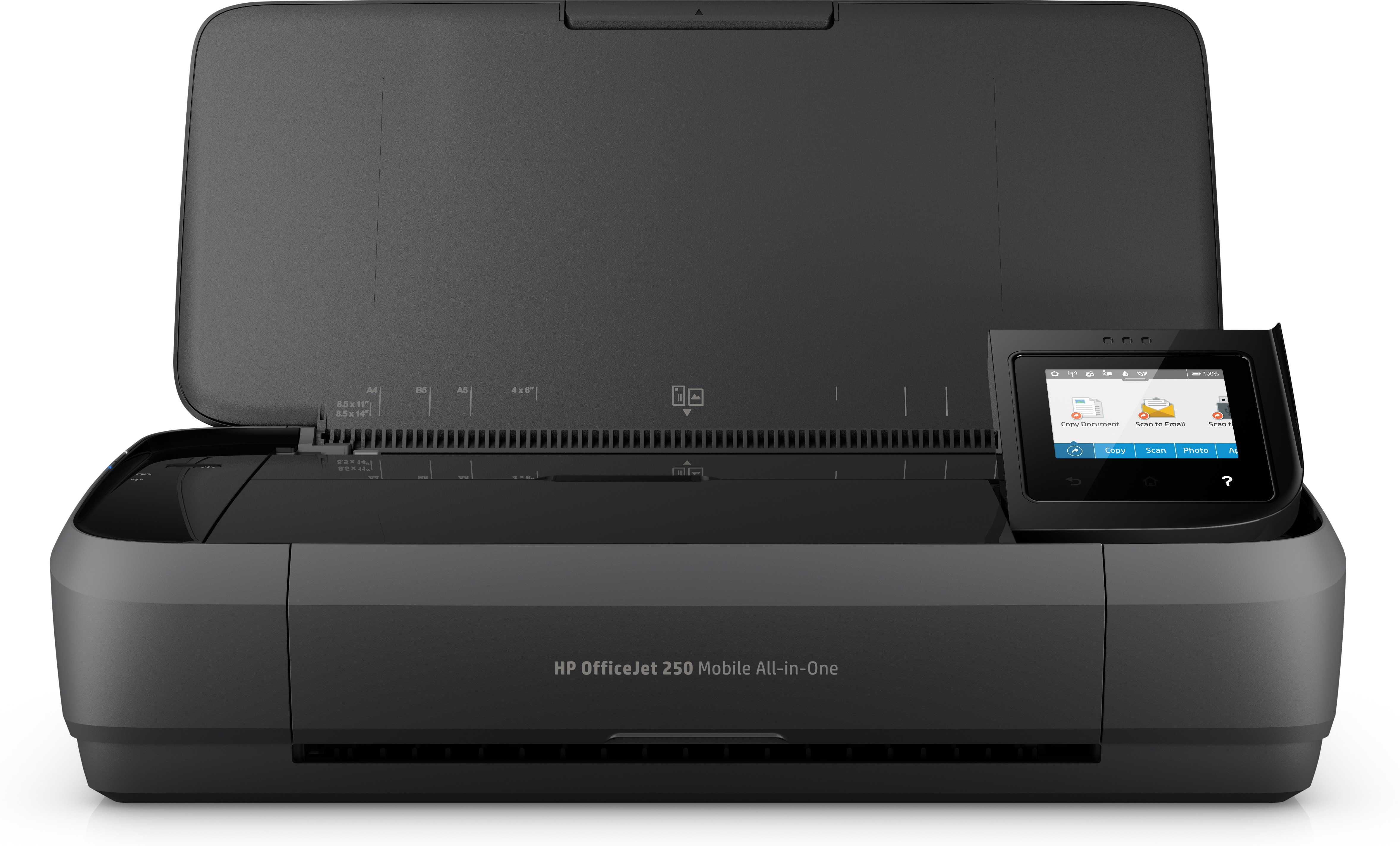 HP HP OfficeJet 250 Mobile All-in-One printer, Kleur, Printer voor Kleine kantoren, Printen, kopi&#235;ren, scannen, Invoer 10 vel