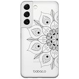 ERT GROUP mobiel telefoonhoesje voor Samsung S22 origineel en officieel erkend Babaco patroon Mandalas 002 optimaal aangepast aan de vorm van de mobiele telefoon, gedeeltelijk bedrukt