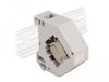 Delock DIN rail Adapter with Keystone Module RJ45 jack Cat.6A LSA
