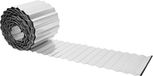 vidaXL Gazonrand 5 m x 15 cm gegalvaniseerd staal zilver