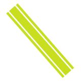Ambiance Sticker Autokap Stripe, Racing Sticker Body Side Stripe Decal, Dak Rok Bumper Stripe Decal Vinyl, Gemodificeerde Stripe Decal Auto Decor Appelgroen - 1 Stuk 124 cm