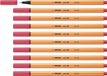 STABILO point 88 - Premium Fineliner - Fine 0,4 mm – Aardbei Rood – Doos 10 stuks